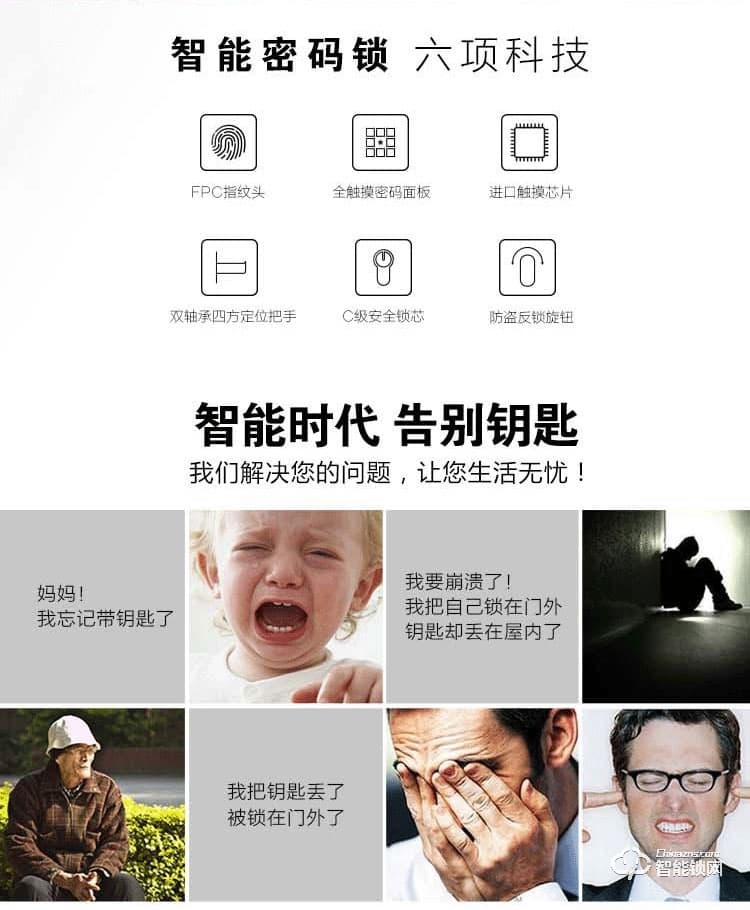 派普瑞智能鎖 S8防盜門家用密碼鎖刷卡鎖