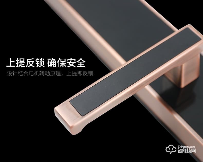 鴻雁智能鎖 IHM1003家用防盜門鎖刷卡磁卡鎖