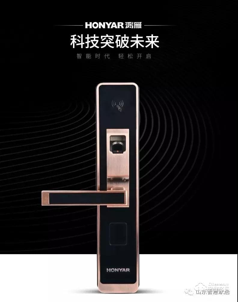 鴻雁智能鎖 lite系列智能云鎖APP遠程開鎖指紋密碼鎖