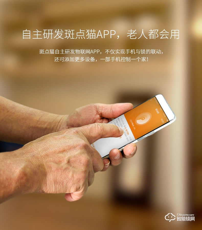 斑點(diǎn)貓智能鎖 X200-K家用防盜門(mén)鎖指紋密碼鎖