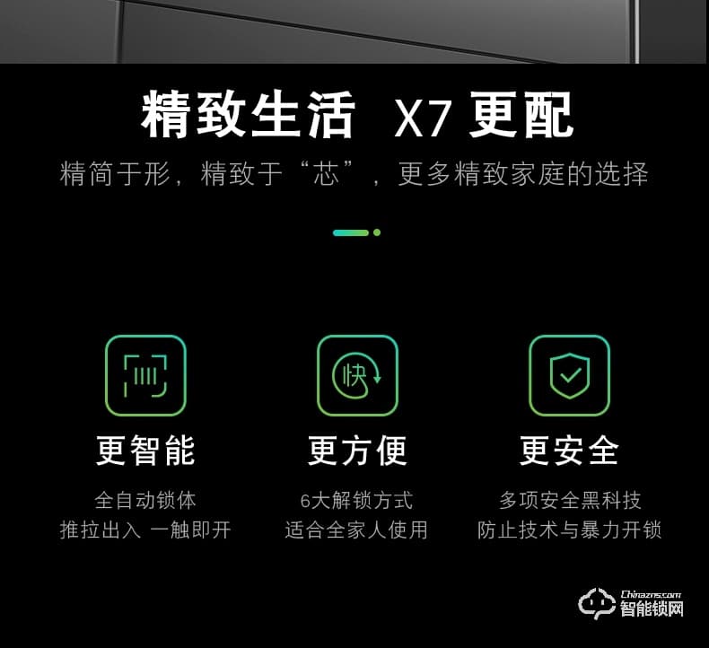 典匠智能鎖 X7全自動推拉式智能鎖