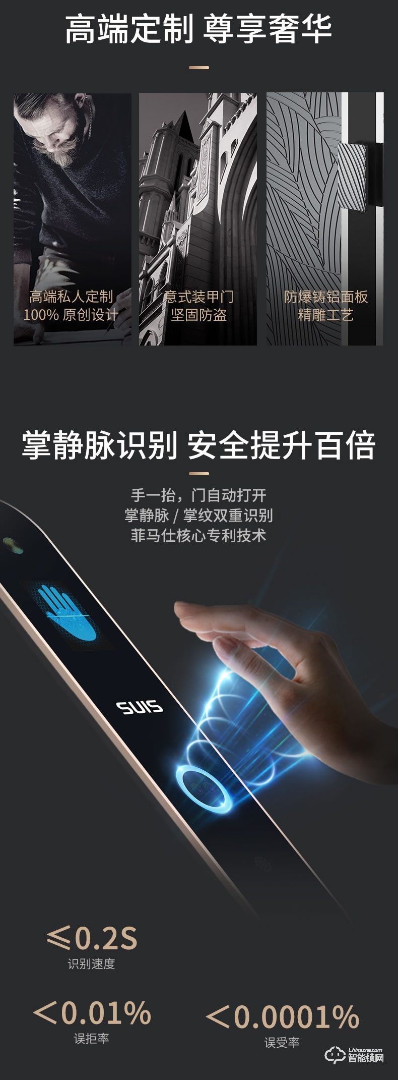 菲馬仕智能門 M500A1智能防盜門甲級門