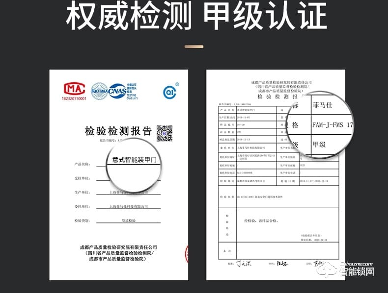 菲馬仕智能門 M500A1智能防盜門甲級門