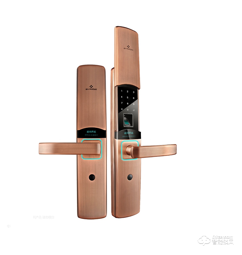 微米氪智能鎖 F7滑蓋指紋密碼智能鎖