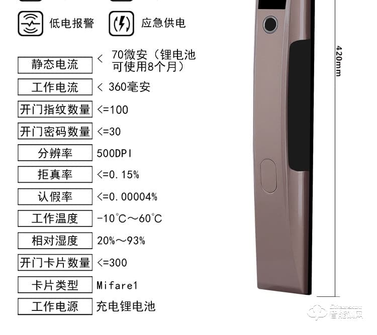 巨石智慧智能鎖 F2別墅大門鎖家用防盜門鎖