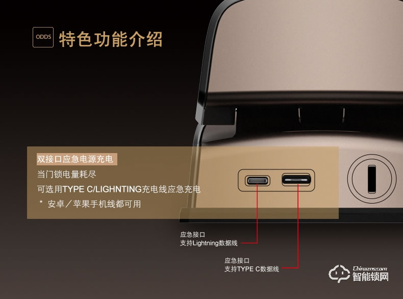 KLOCK智能鎖 一諾KLOCK500全自動推拉式指紋鎖