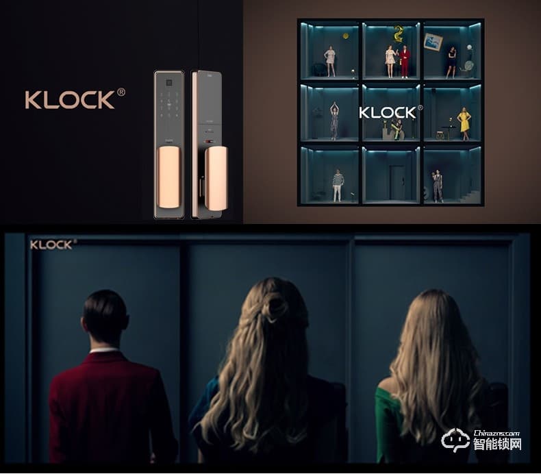 KLOCK智能鎖 一諾KLOCK300物聯(lián)網(wǎng)全自動推拉式智能門鎖
