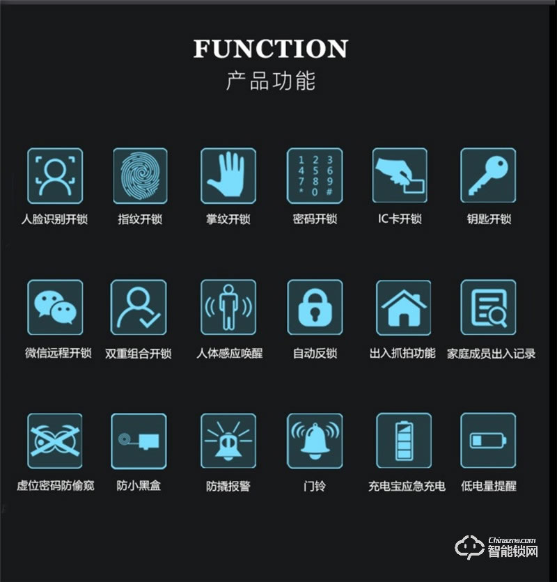 科林達智能鎖 K9S紅外人臉識別智能鎖