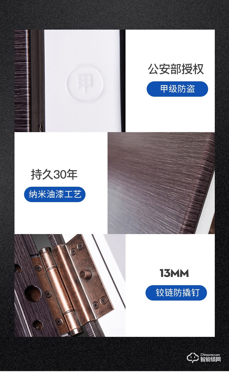 挺固智能門 華爾街系列甲級安全防盜門
