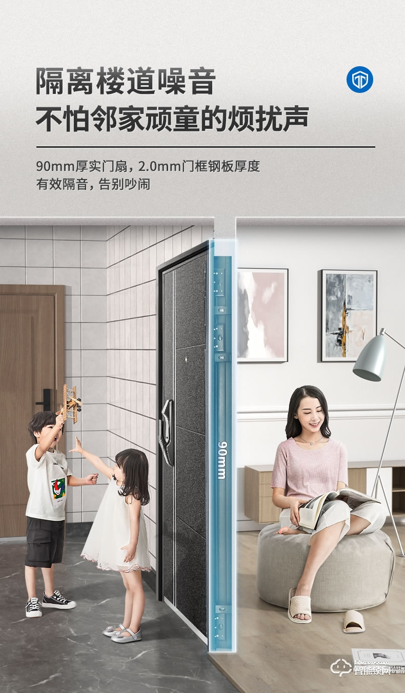 挺固智能門 寶格麗系列家用安全門密碼門