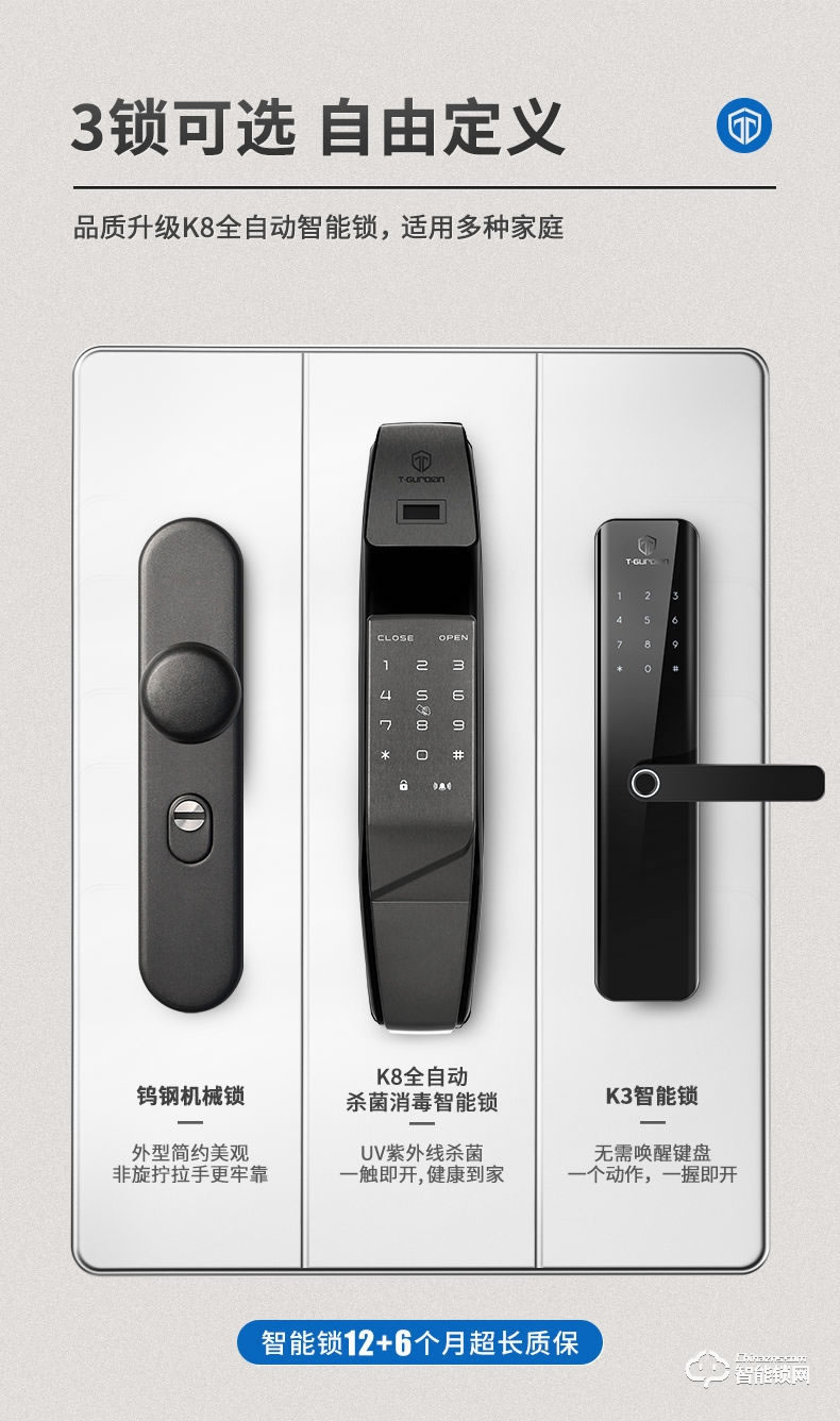 挺固智能門 寶格麗系列家用安全門密碼門