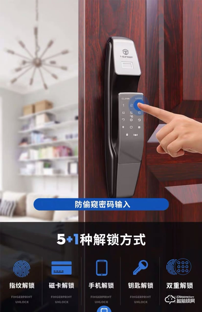 挺固智能門 彼得堡系列甲級子母門防盜門