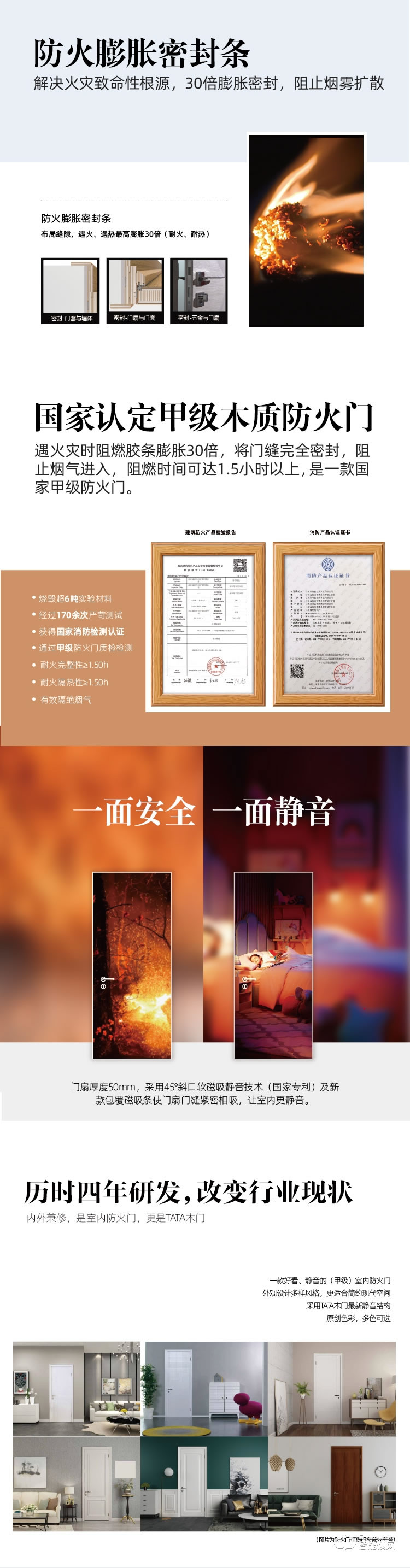 TATA智能門 安全防火門室內(nèi)防火門