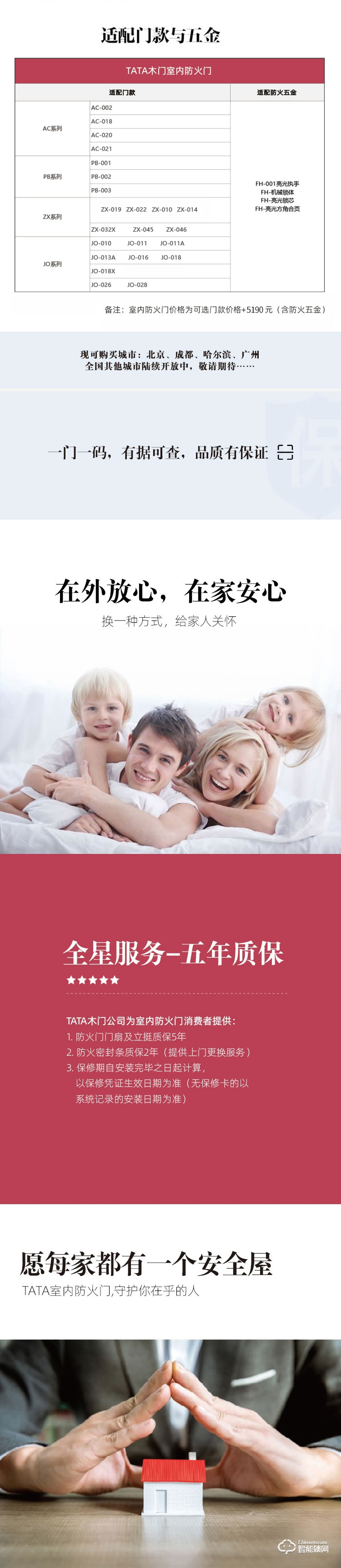 TATA智能門 安全防火門室內(nèi)防火門