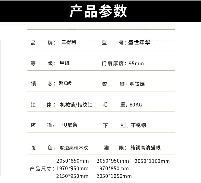 三得利智能門 安全門智能進戶門入戶