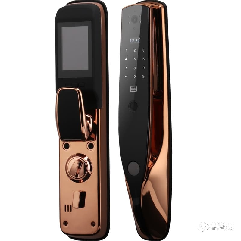 金咔噠智能鎖 可視貓眼電子智能指紋鎖