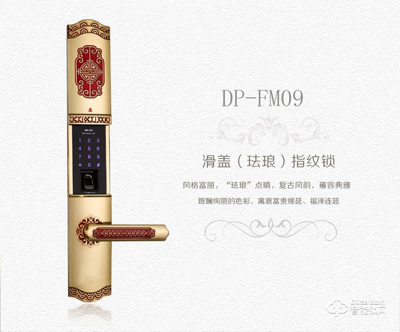 京博士智能鎖 DP-FM09防盜門智能鎖密碼鎖