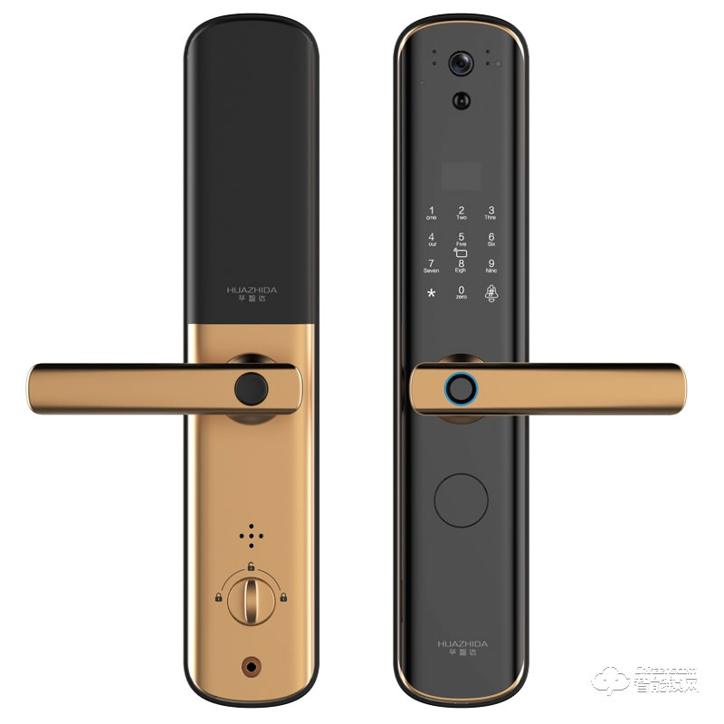 華智達智能鎖 HZD-S6X貓眼可視家用全自動指紋鎖