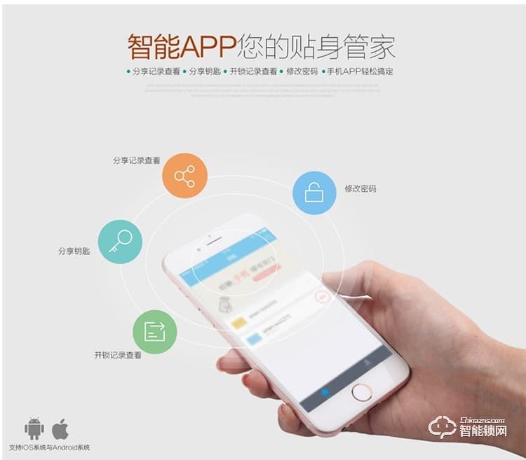 華智達智能鎖 HZD-062家用防盜門大門鎖