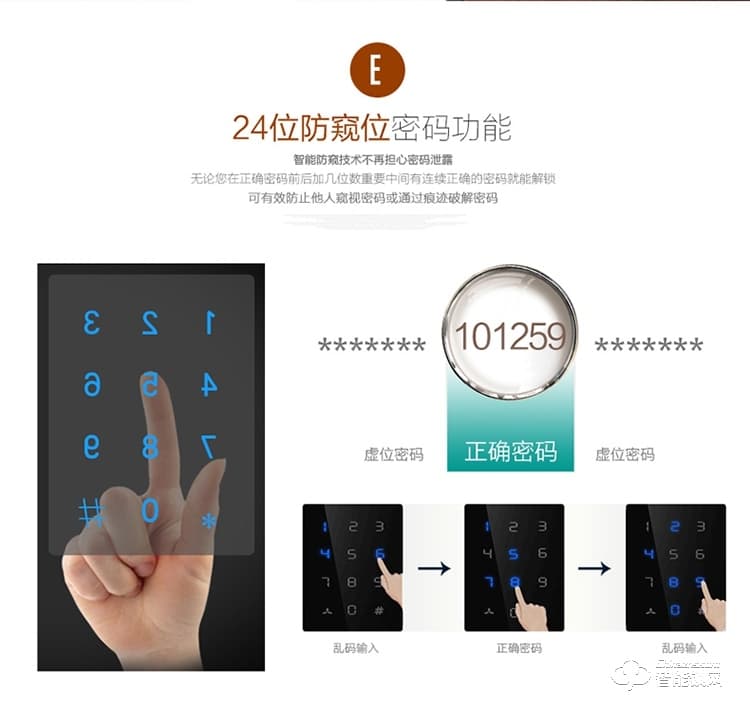華智達智能鎖 HZD-062家用防盜門大門鎖
