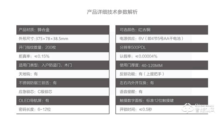 華智達智能鎖 HZD-063家用防盜門大門鎖刷卡磁卡鎖