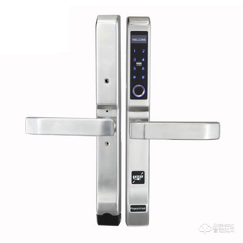 高卡獅智能鎖 X330斷橋鋁密碼指紋鎖