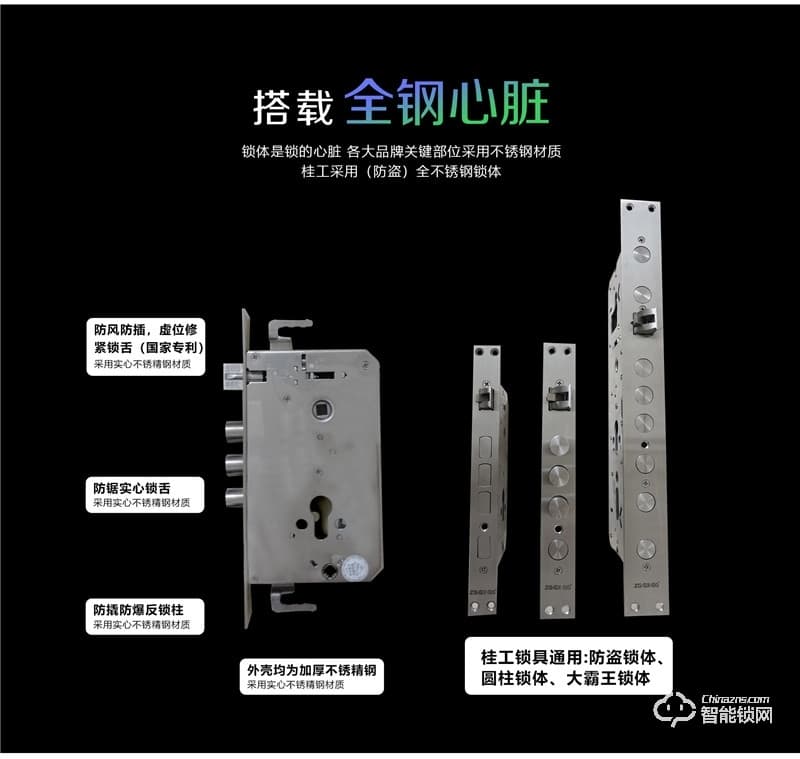 桂工智能鎖 GG-01系列全自動家用防盜門智能鎖