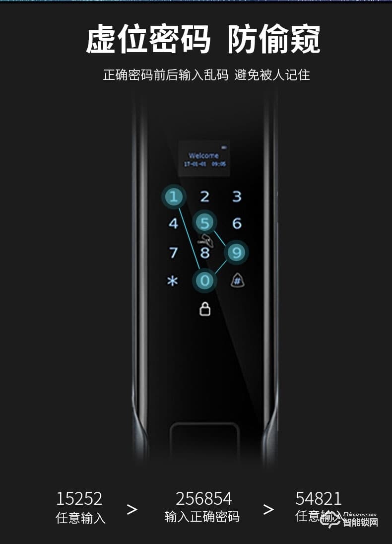 艾仕臣智能鎖 AS-004全自動帶監控攝像頭電子鎖