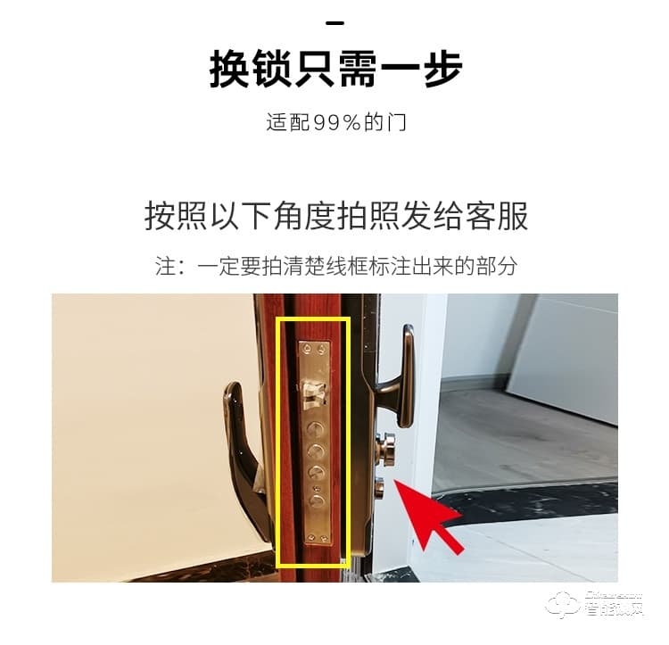 艾創米智能鎖 Q5L監控攝像頭視頻貓眼指紋鎖