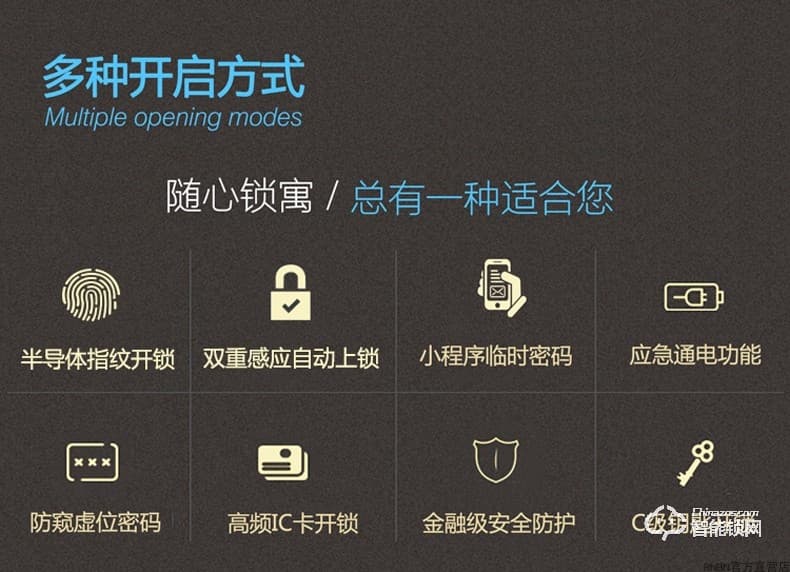 RNBN智能鎖 F8全自動(dòng)指紋鎖家用防盜門鎖