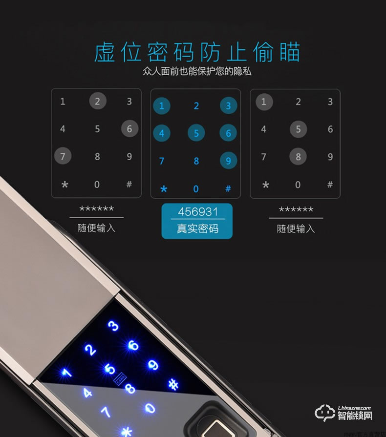 RNBN智能鎖 F8全自動(dòng)指紋鎖家用防盜門鎖