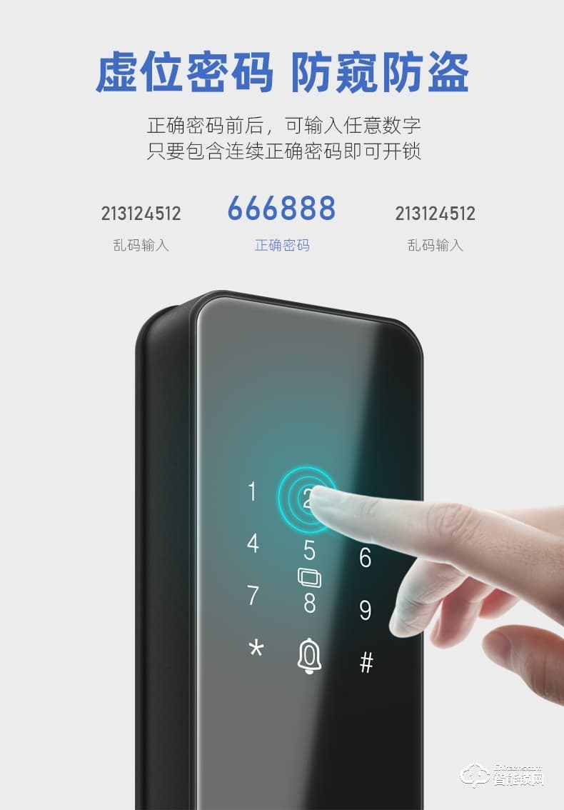 互威智能鎖 168家用防盜門入戶門智能鎖