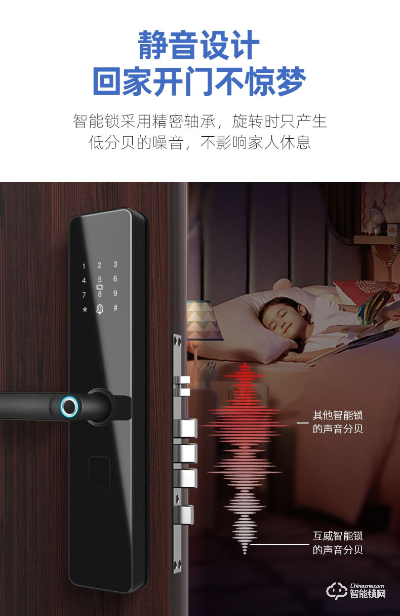 互威智能鎖 168家用防盜門入戶門智能鎖