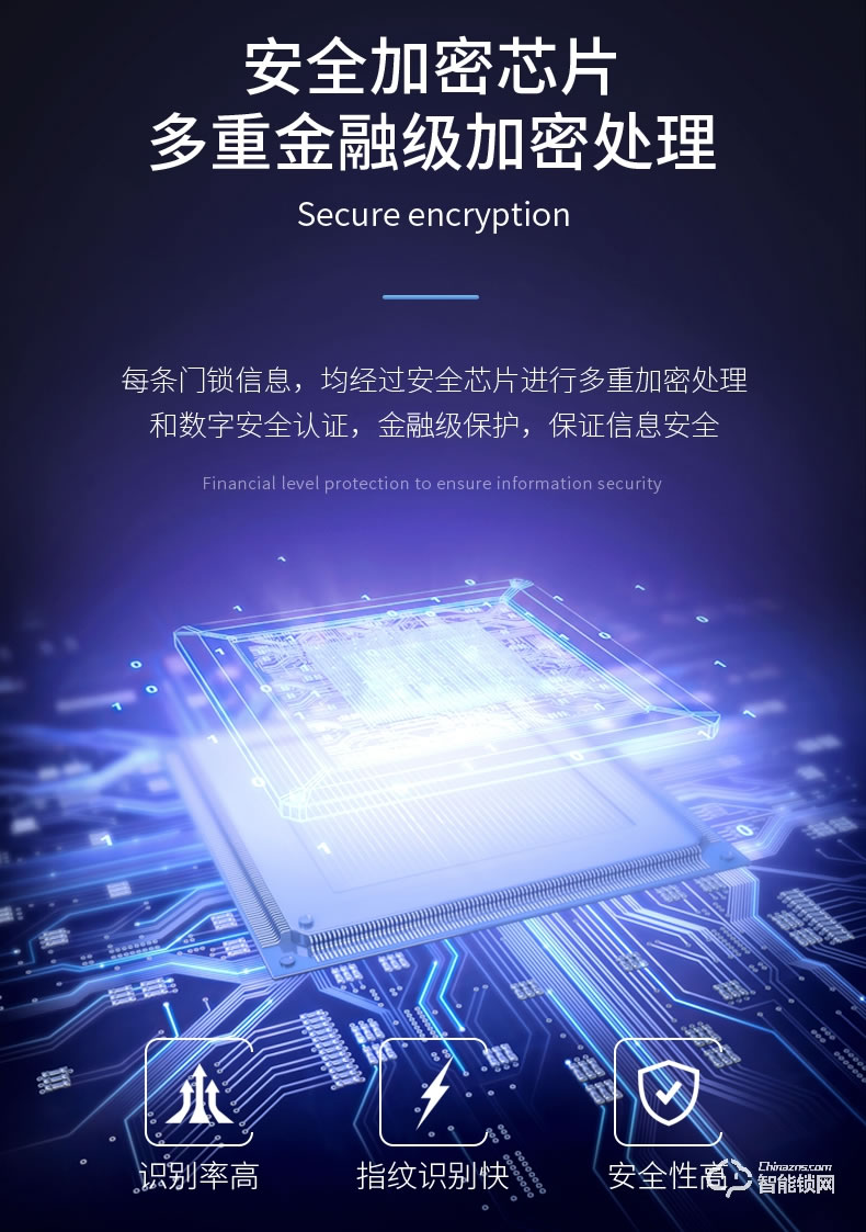 互威智能鎖 580帶屏可視家用智能門鎖