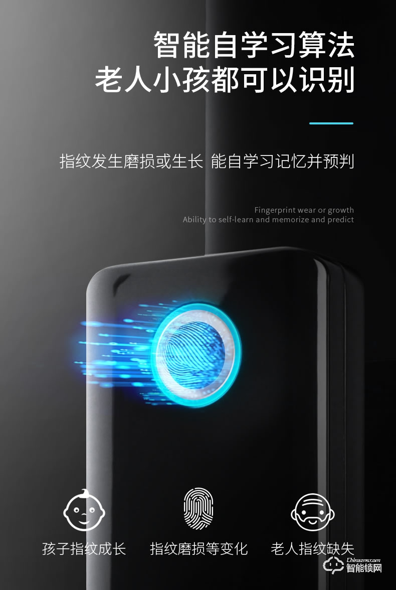 互威智能鎖 580帶屏可視家用智能門鎖