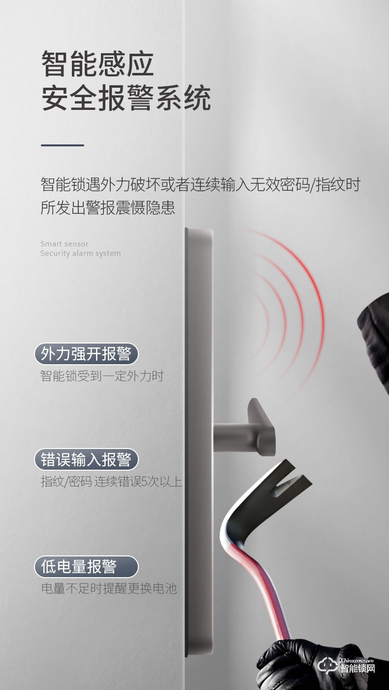 互威智能鎖 360家用防盜門密碼智能鎖