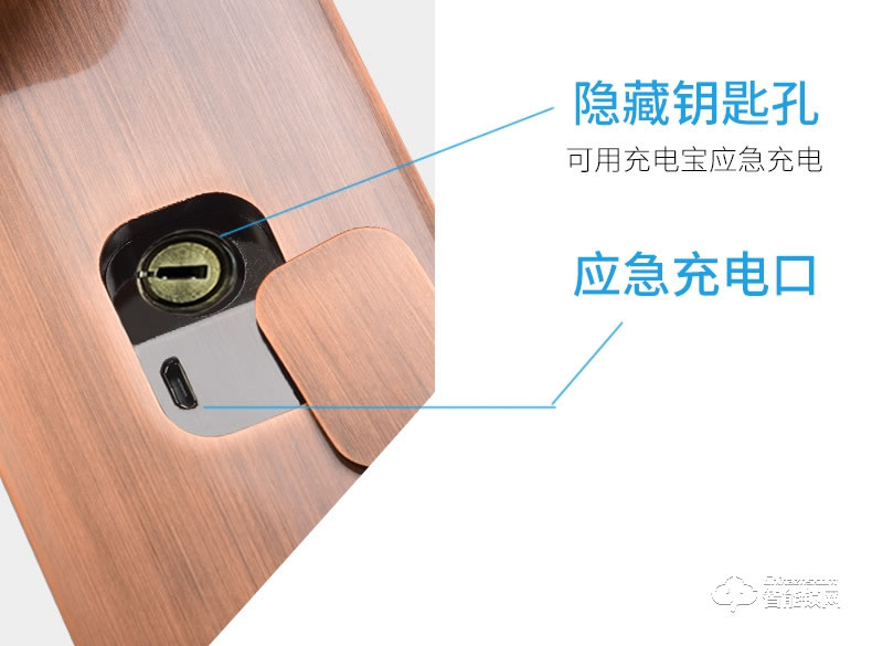 核奕智能鎖 C260自動滑蓋指紋鎖密碼鎖