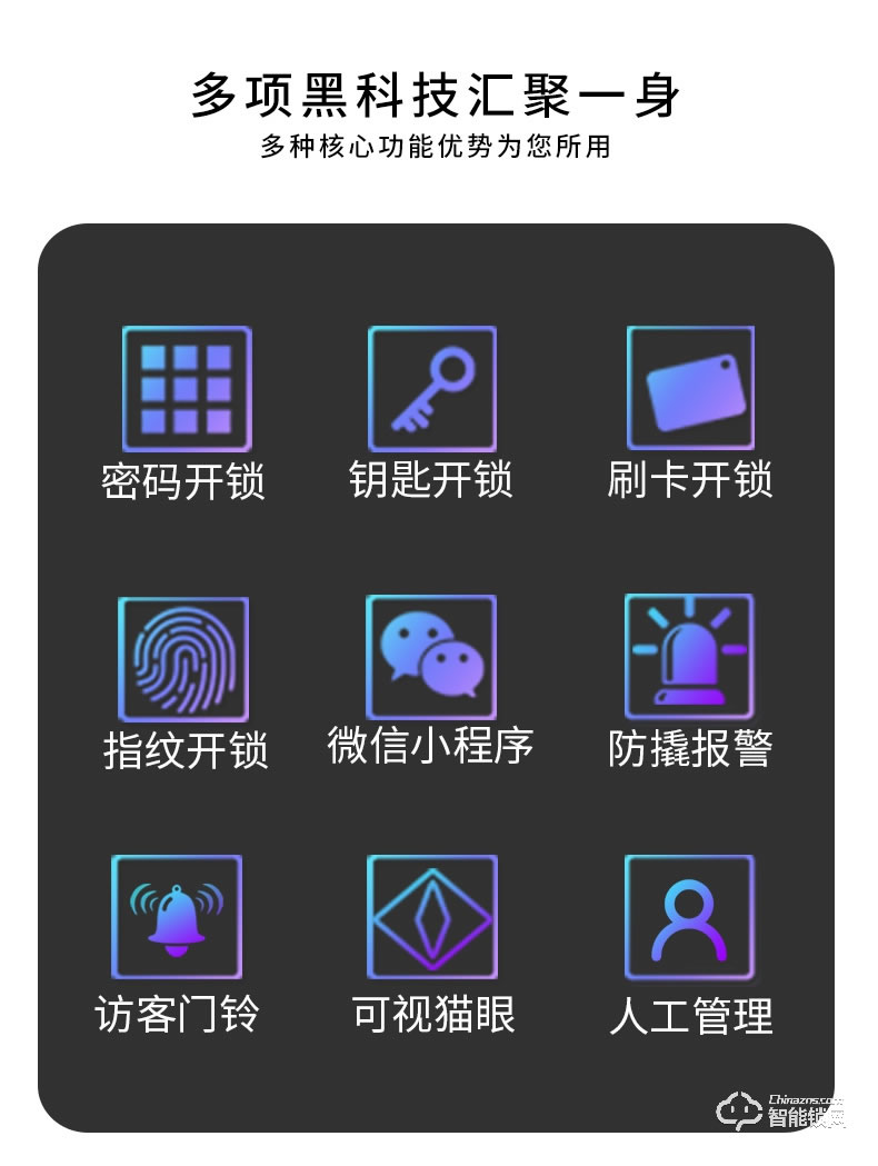 核奕智能鎖 飛碟一號全自動貓眼智能鎖