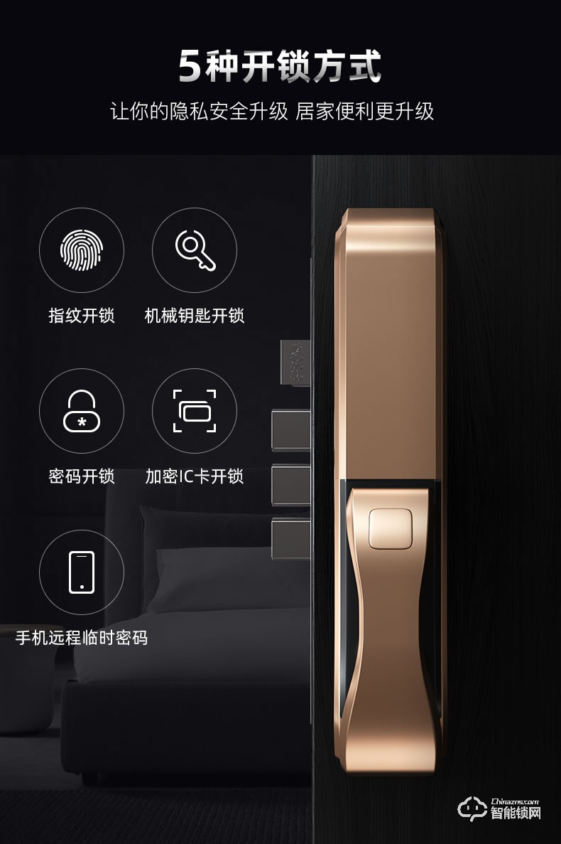 黑帆智能鎖 M001全自動智能密碼門鎖