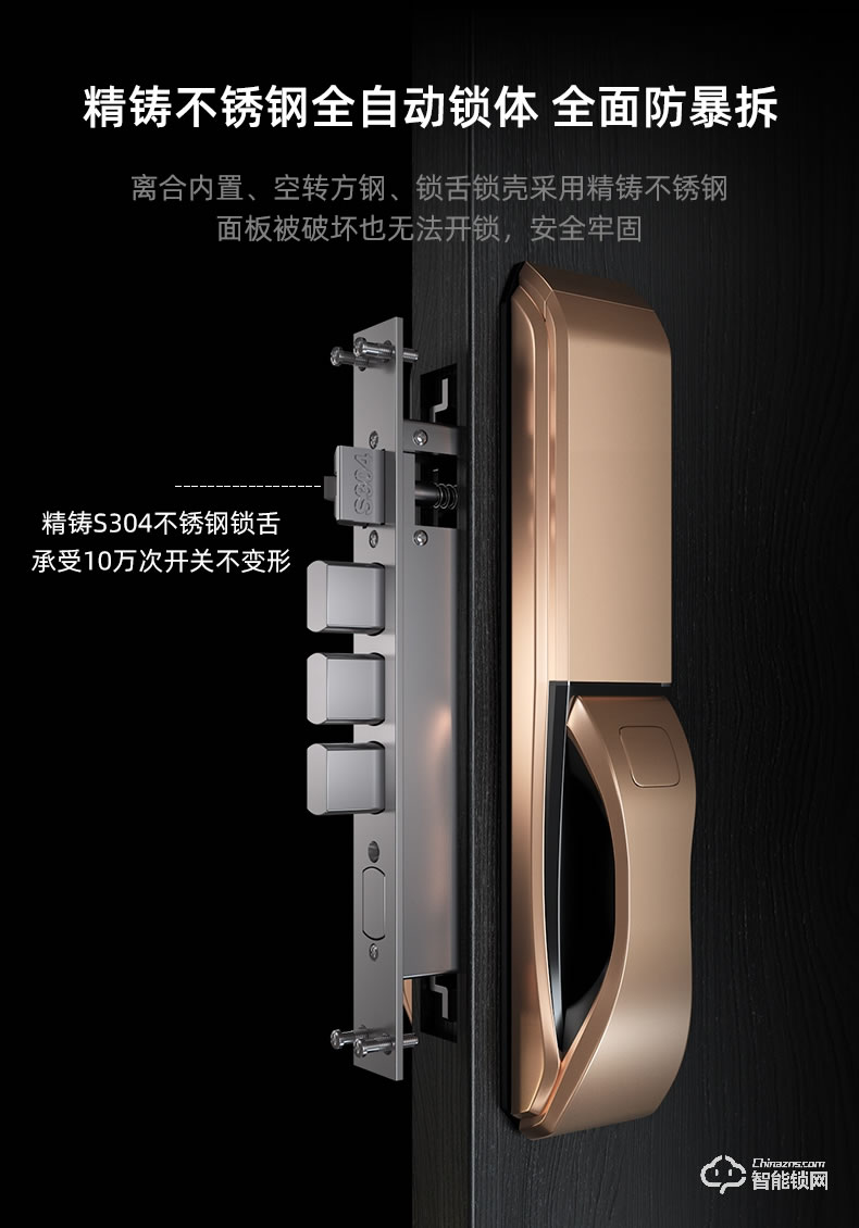 黑帆智能鎖 M001全自動智能密碼門鎖