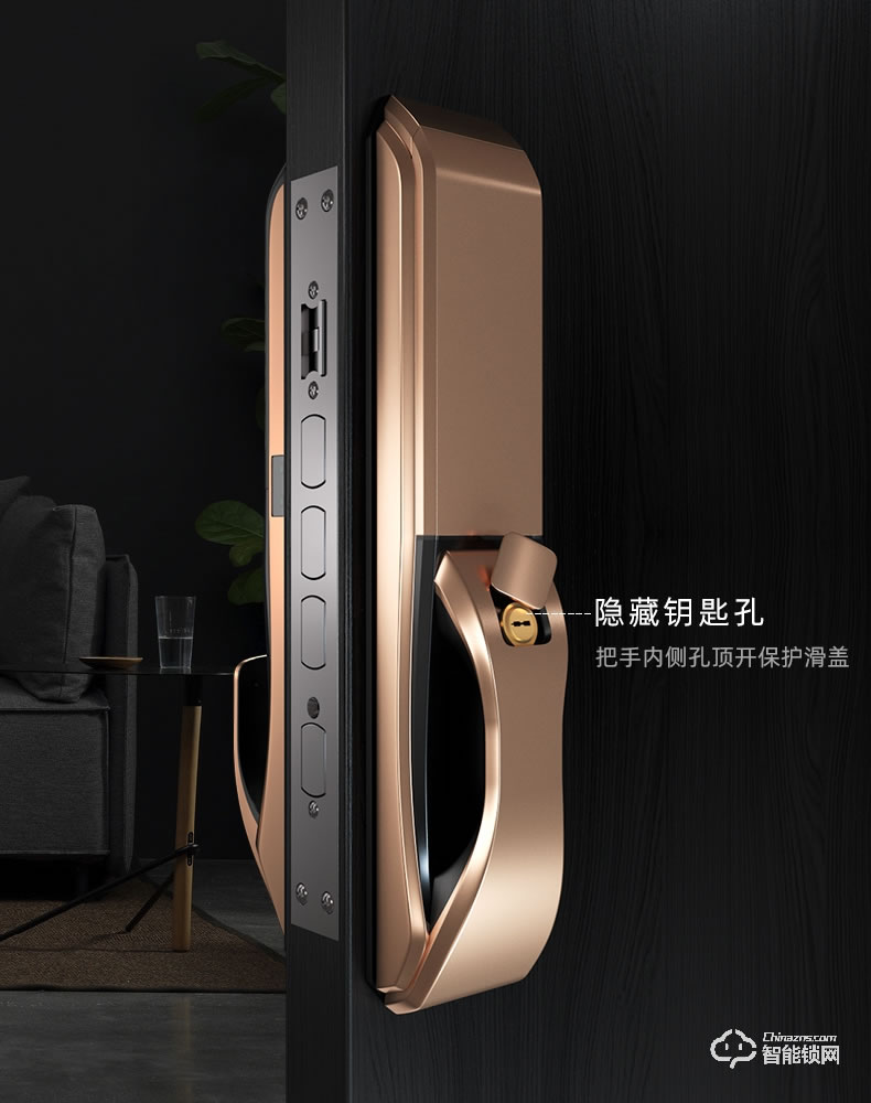 黑帆智能鎖 M001全自動智能密碼門鎖