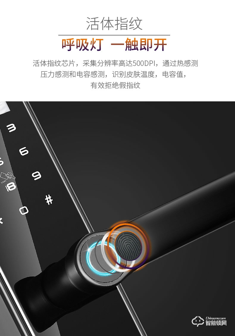 黑帆智能鎖 BS-R1人臉識別鎖電子密碼鎖