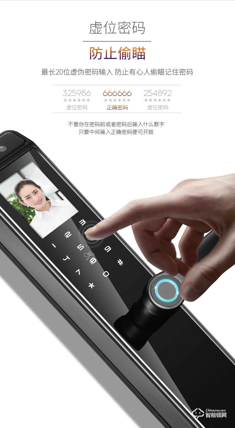 黑帆智能鎖 BS-R1人臉識別鎖電子密碼鎖