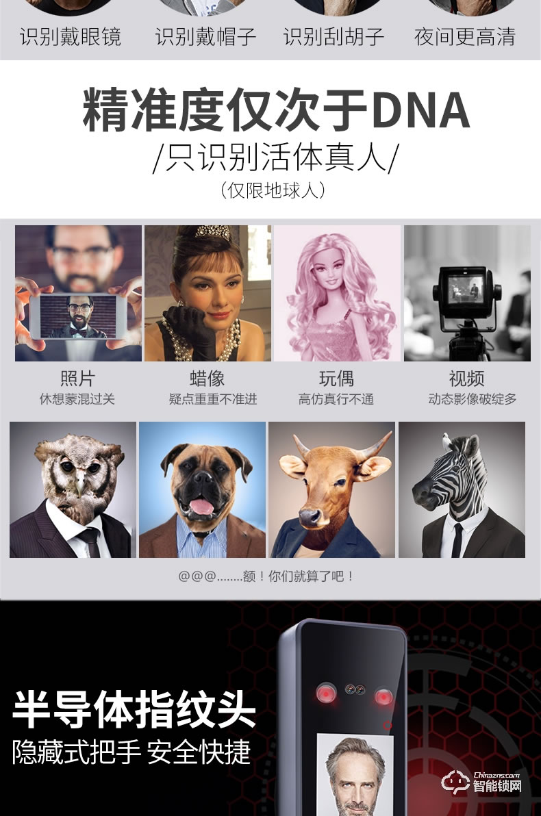 黑帆智能鎖 BS-QR03家用防盜門電子鎖大門鎖密碼鎖