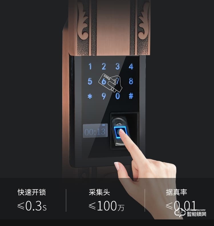 樂固智能鎖 768歐式別墅大門指紋鎖