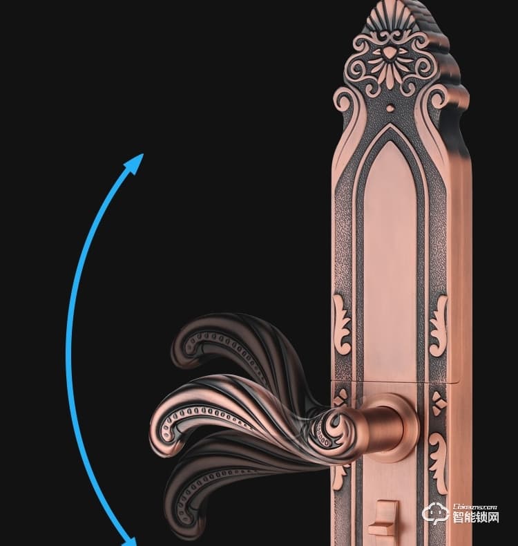 樂固智能鎖 768歐式別墅大門指紋鎖