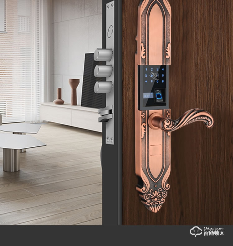 樂固智能鎖 768歐式別墅大門指紋鎖