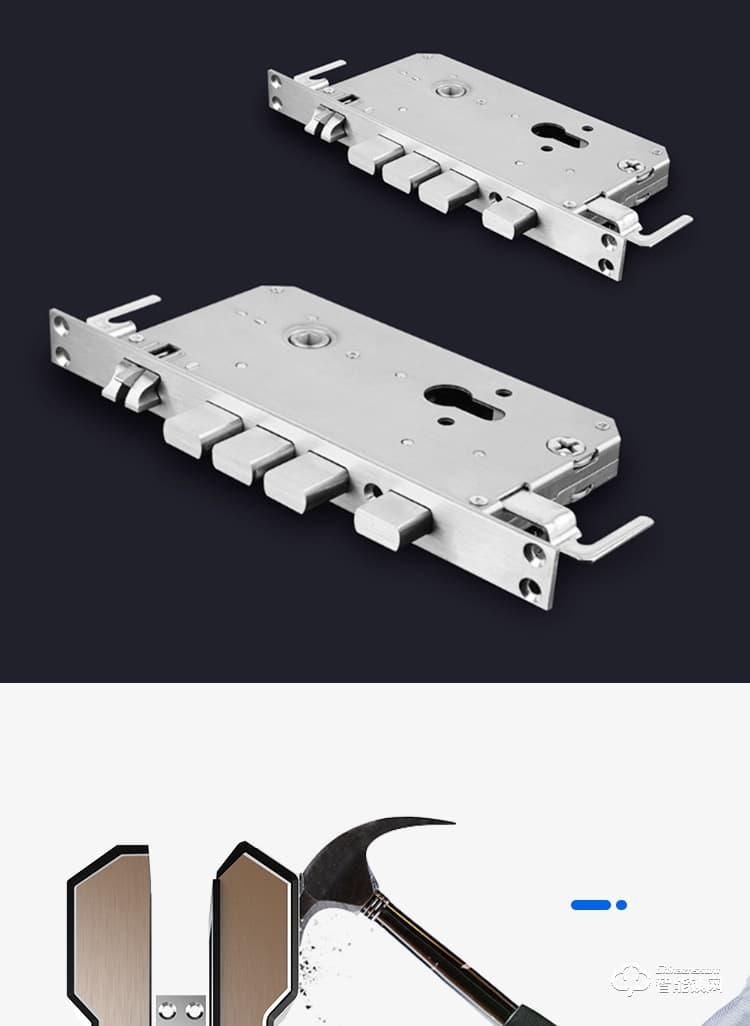 樂固智能鎖 P8全自動指紋密碼磁卡電子門鎖