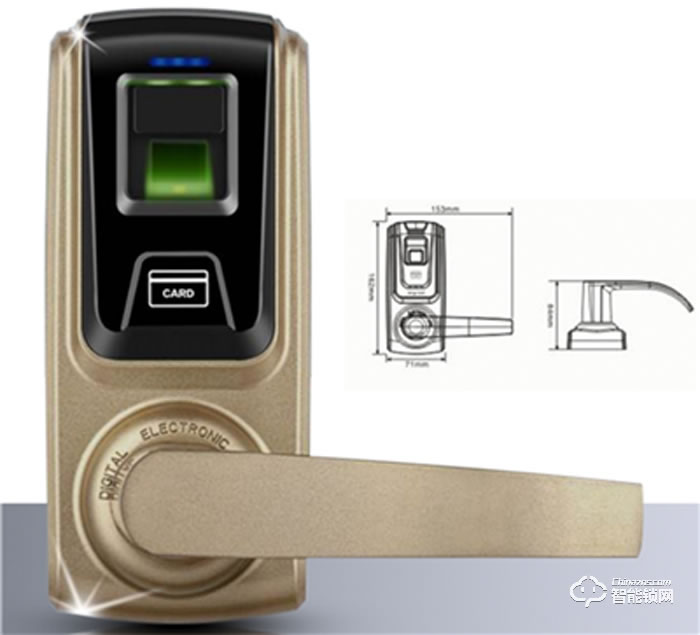 捷聯智能鎖 JK-A803防盜門木門室內門鎖