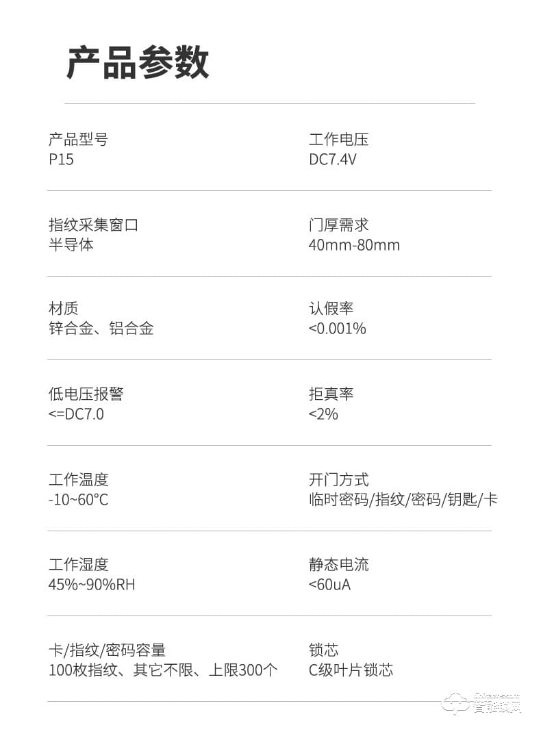博克智能鎖 P15家用密碼鎖防盜門(mén)電子鎖